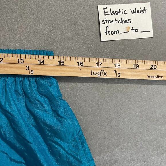 Vintgae Wilson Womens Size XL Turquoise Drawstring Nylon Wind Pants Athletic - Picture 10 of 14